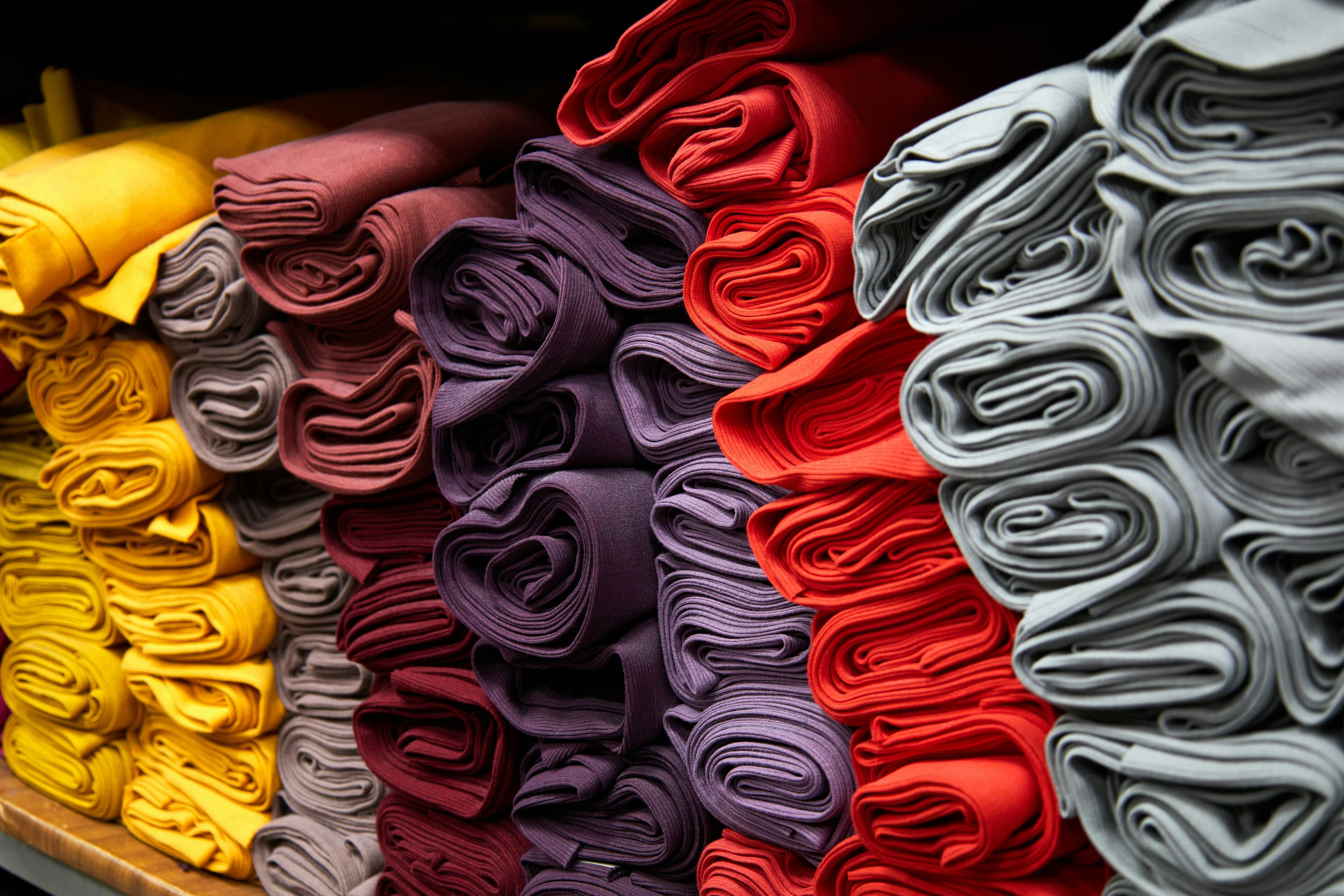 Source stage of Stoffe custom apparel production