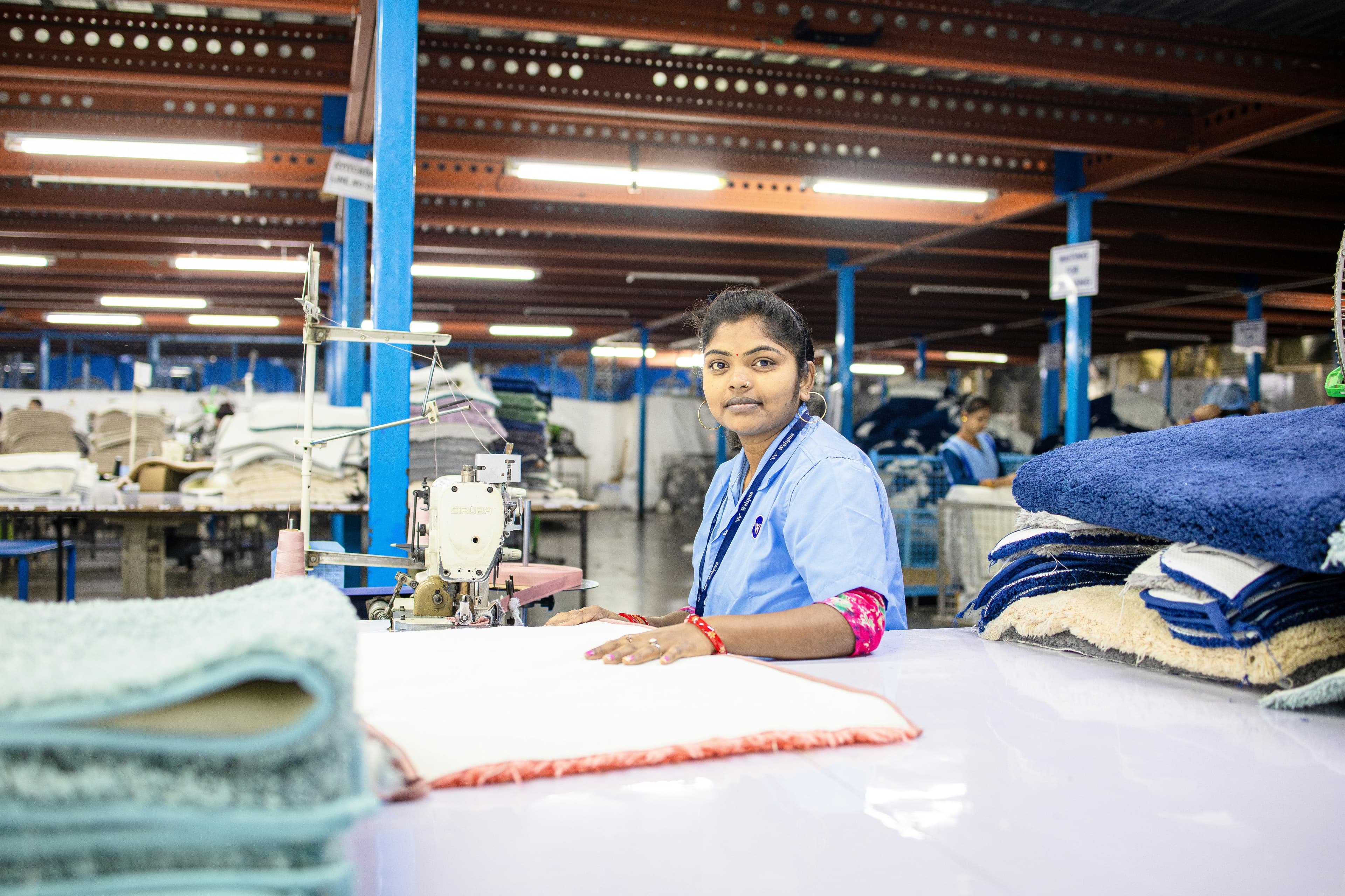 Stoffe apparel factory quality control and production area